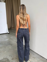 ELECTRIC CARGO PANT WASHED BLACK