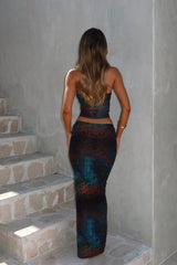KARA MAXI SKIRT MOODY LEOPARD
