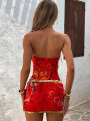 BELLINIA MINI SKIRT FUEGO