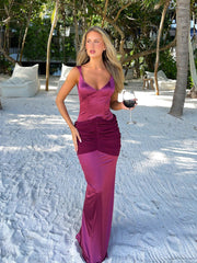 BREANNE MAXI DRESS BURGUNDY