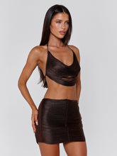 ELIANA MINI SKIRT BROWN