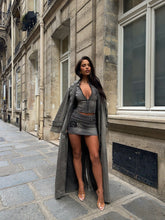 ELIAS MINI SKIRT BLACK DENIM