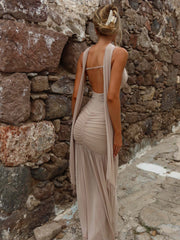 IDA MAXI DRESS TAN
