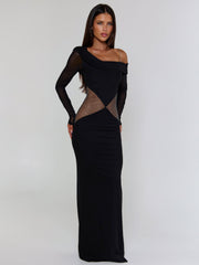 LUMINA MAXI DRESS BLACK