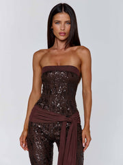 MARIELLA JUMPSUIT CHOCOLATE