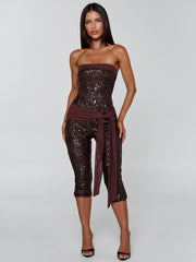 MARIELLA JUMPSUIT CHOCOLATE