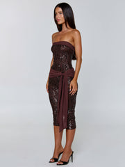 MARIELLA JUMPSUIT CHOCOLATE