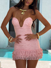 MOLLI MINI DRESS BABY PINK