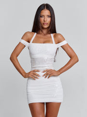 MONIKA MINI DRESS WHITE