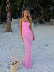 NATTY MAXI DRESS PINK