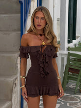 SAHARA MINI DRESS CHOCOLATE