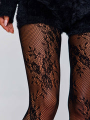 LACE STOCKINGS BLACK
