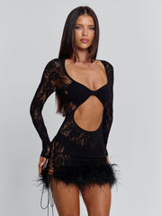 TALIAH MINI DRESS BLACK