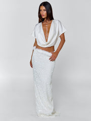 MILLIANA MAXI SKIRT WHITE