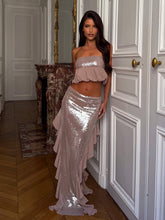 ZELIE MAXI SKIRT DUSTY PINK