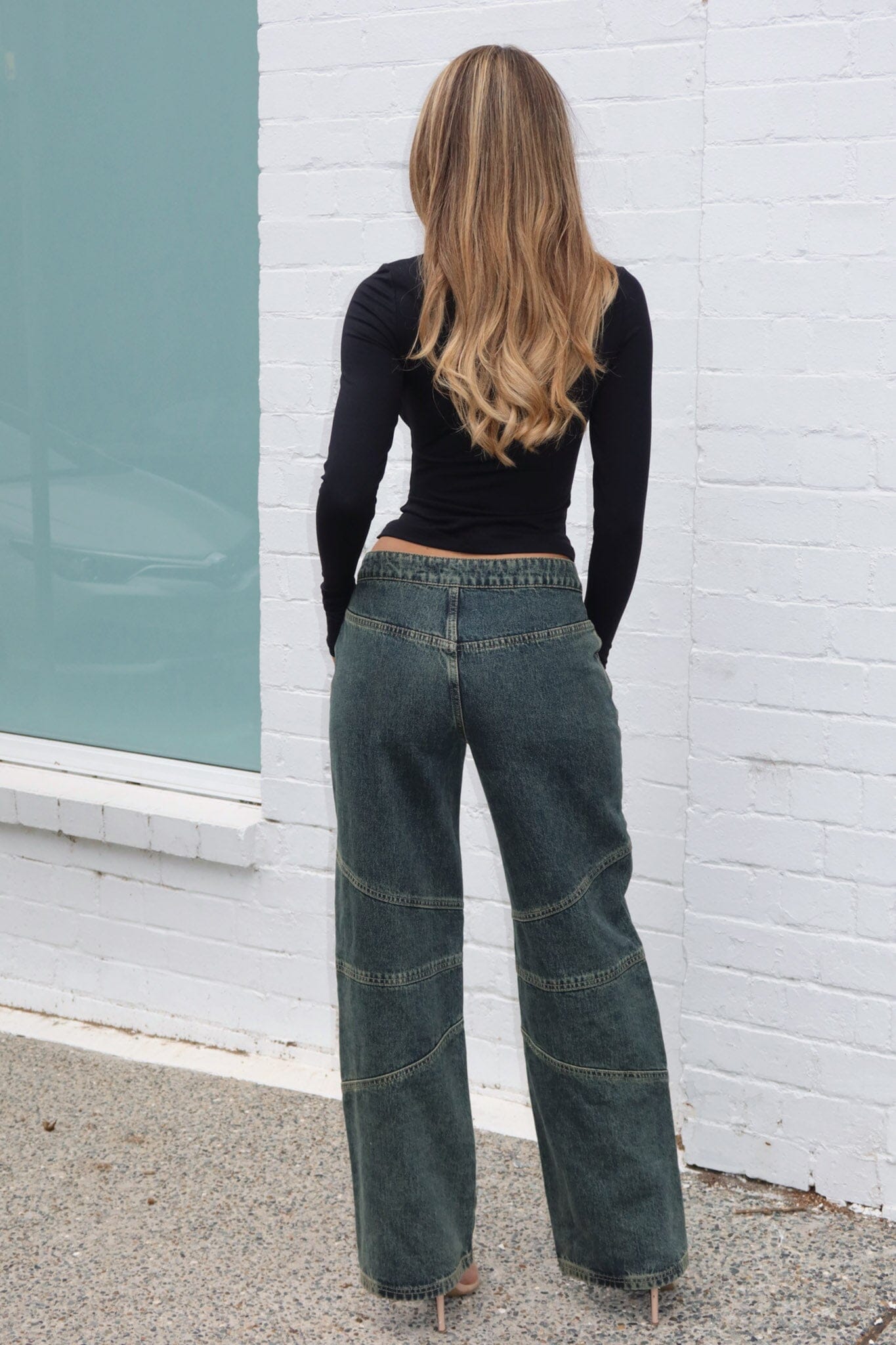 COLTER LONG SLEEVE TOP BLACK