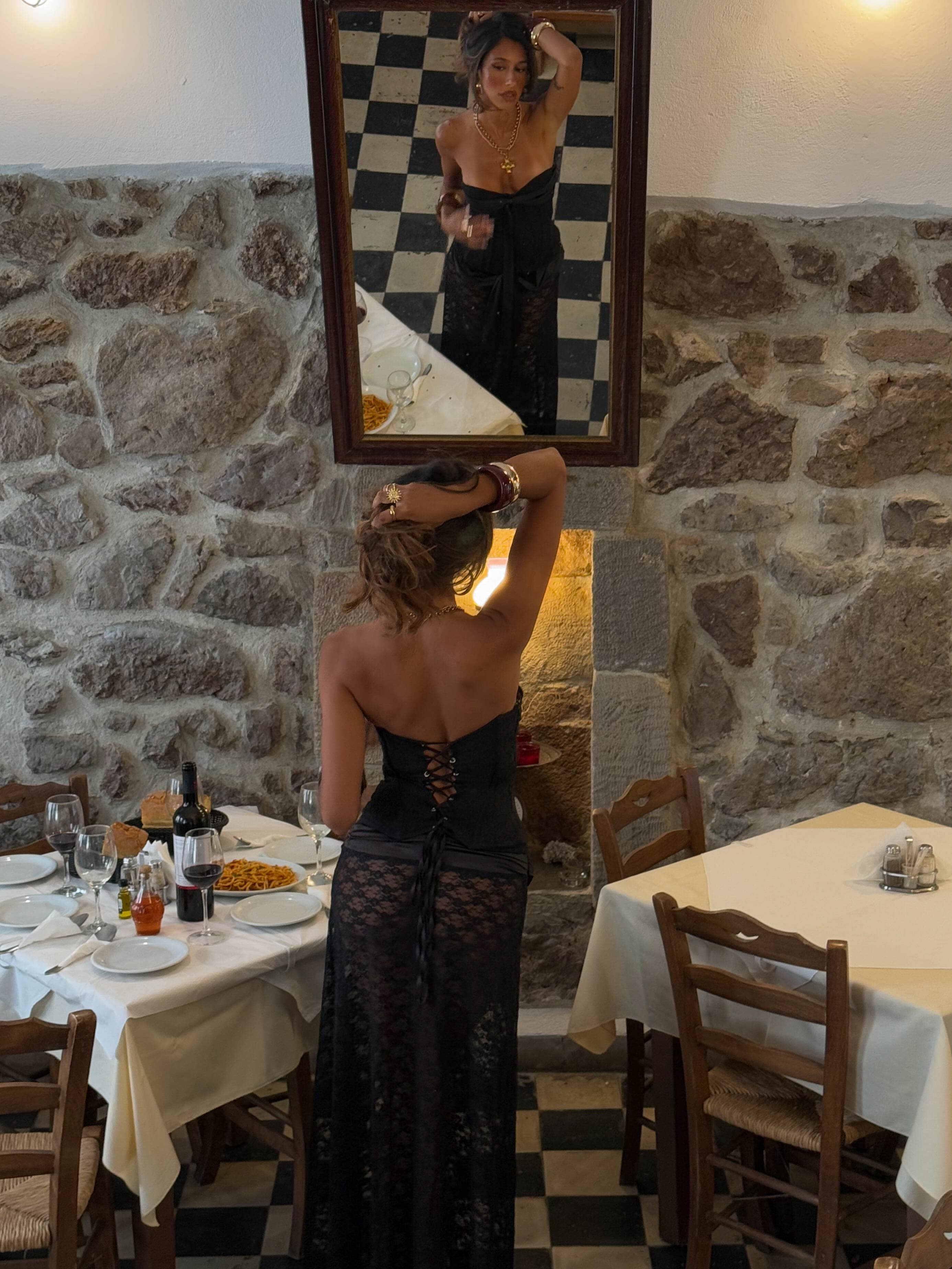 AMORA MAXI SKIRT BLACK