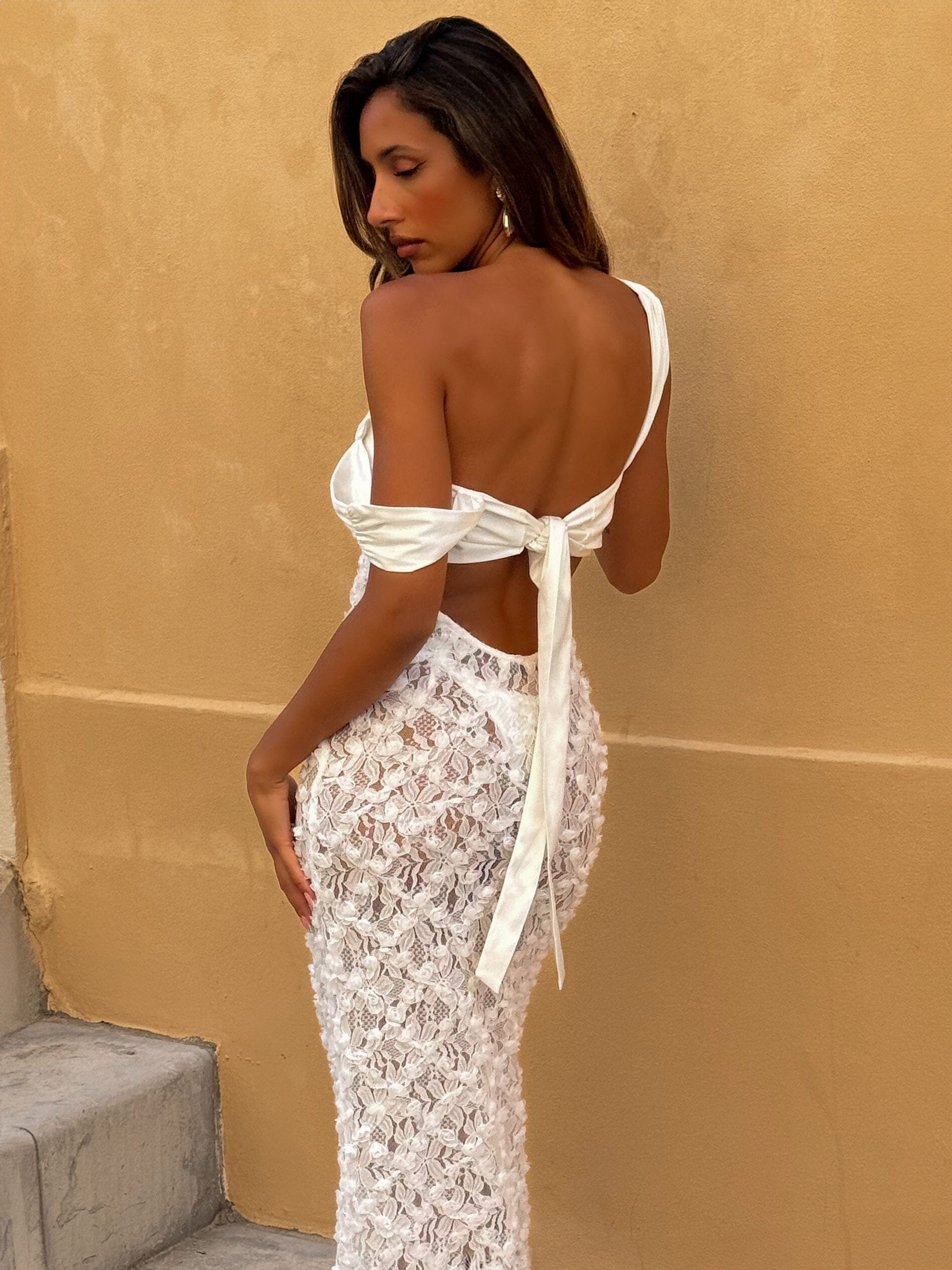 BIOA MAXI DRESS IVORY