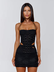 CELESTINE MINI DRESS BLACK