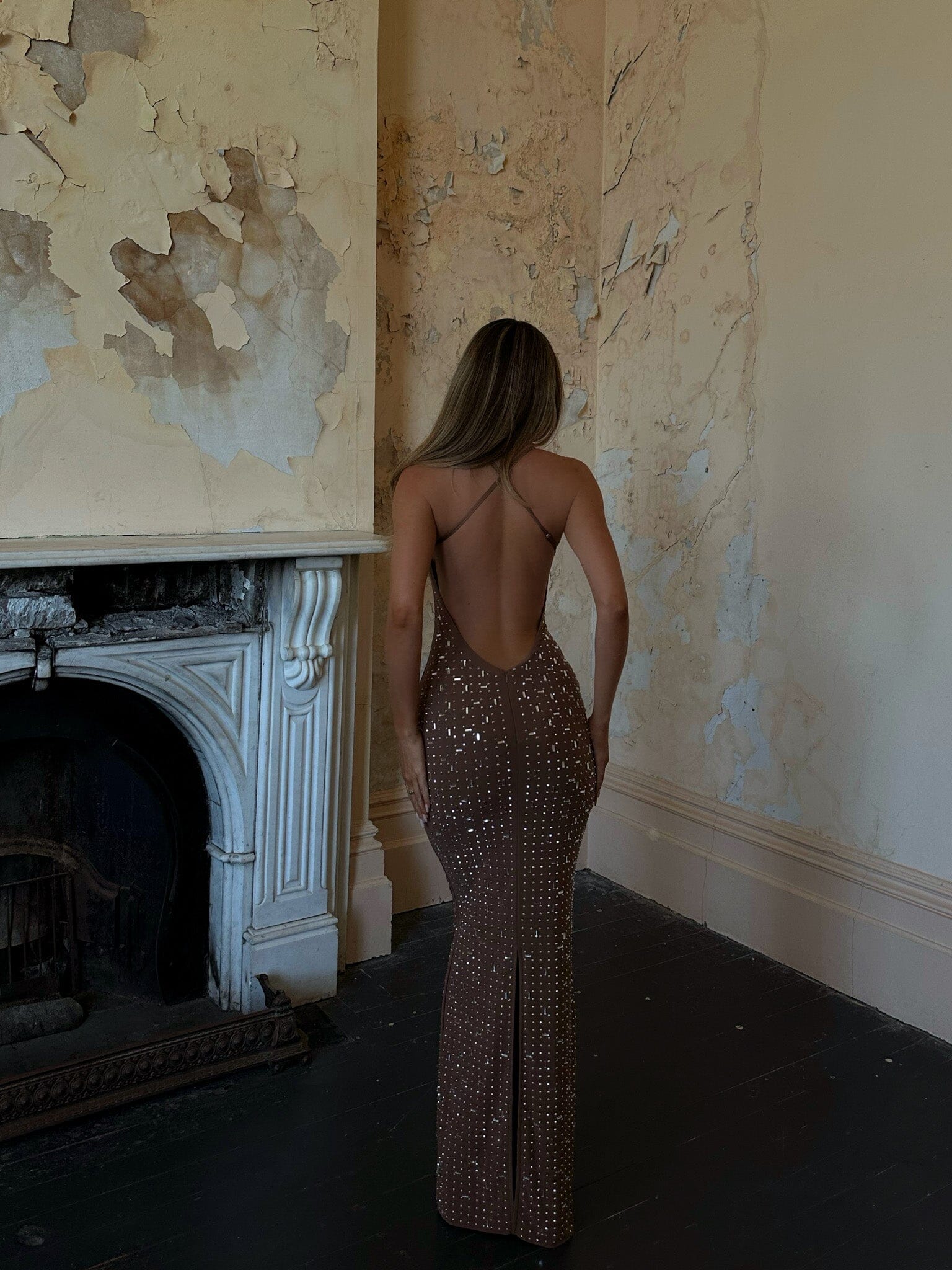 CIARAN MAXI DRESS TAN