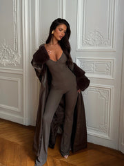 IMANI JUMPSUIT TAUPE