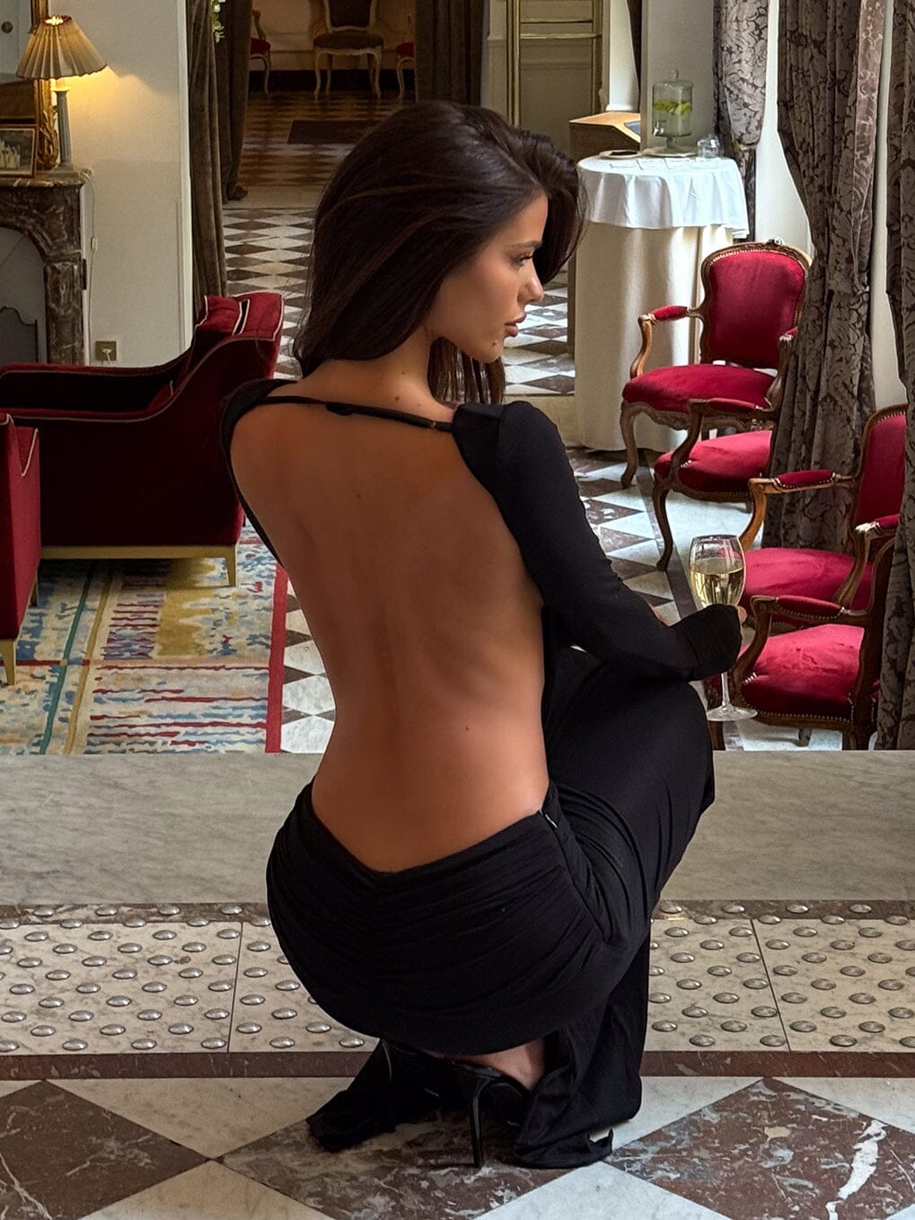 AVA MAXI DRESS BLACK