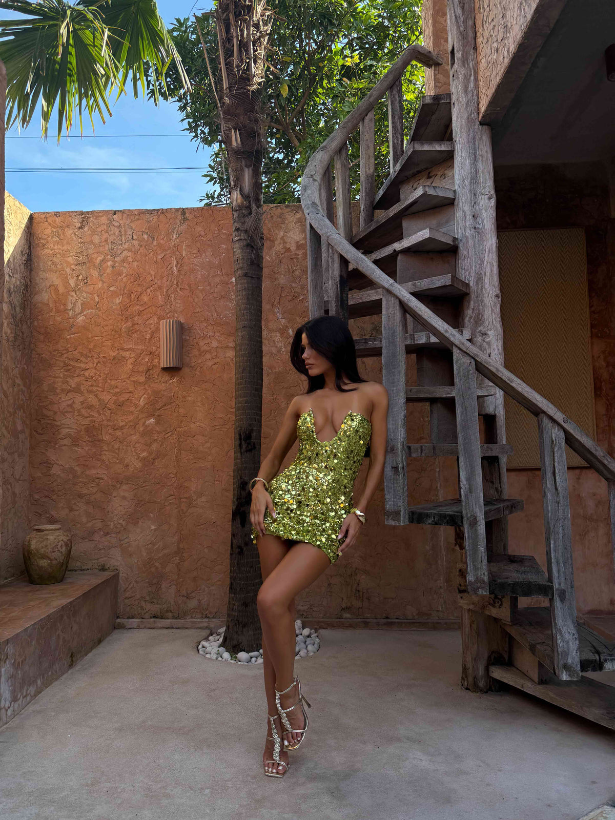 LAVIA MINI DRESS PEAR