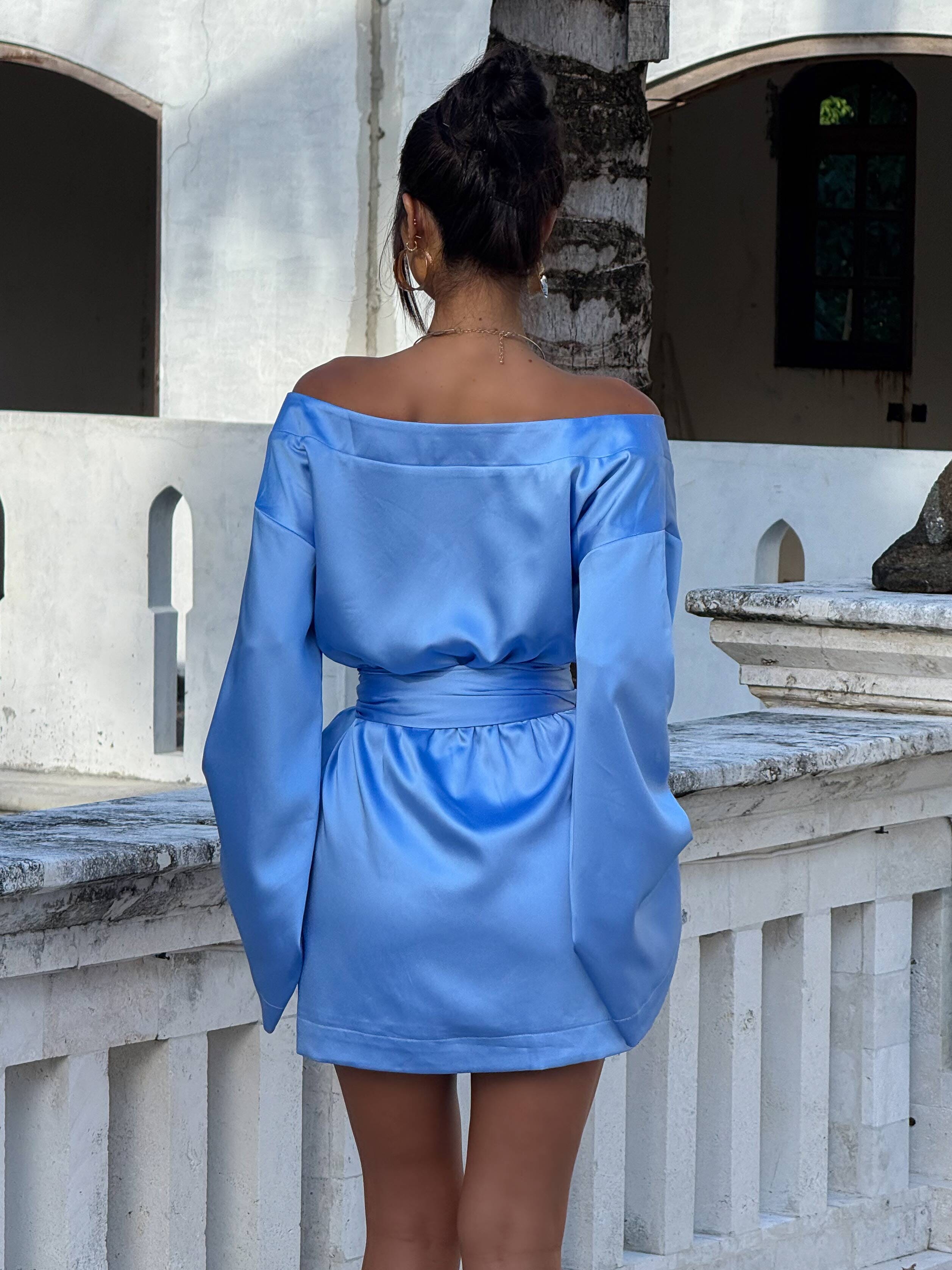 LISA MINI DRESS BLUE