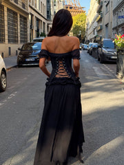 LUBELA MAXI SKIRT BLACK