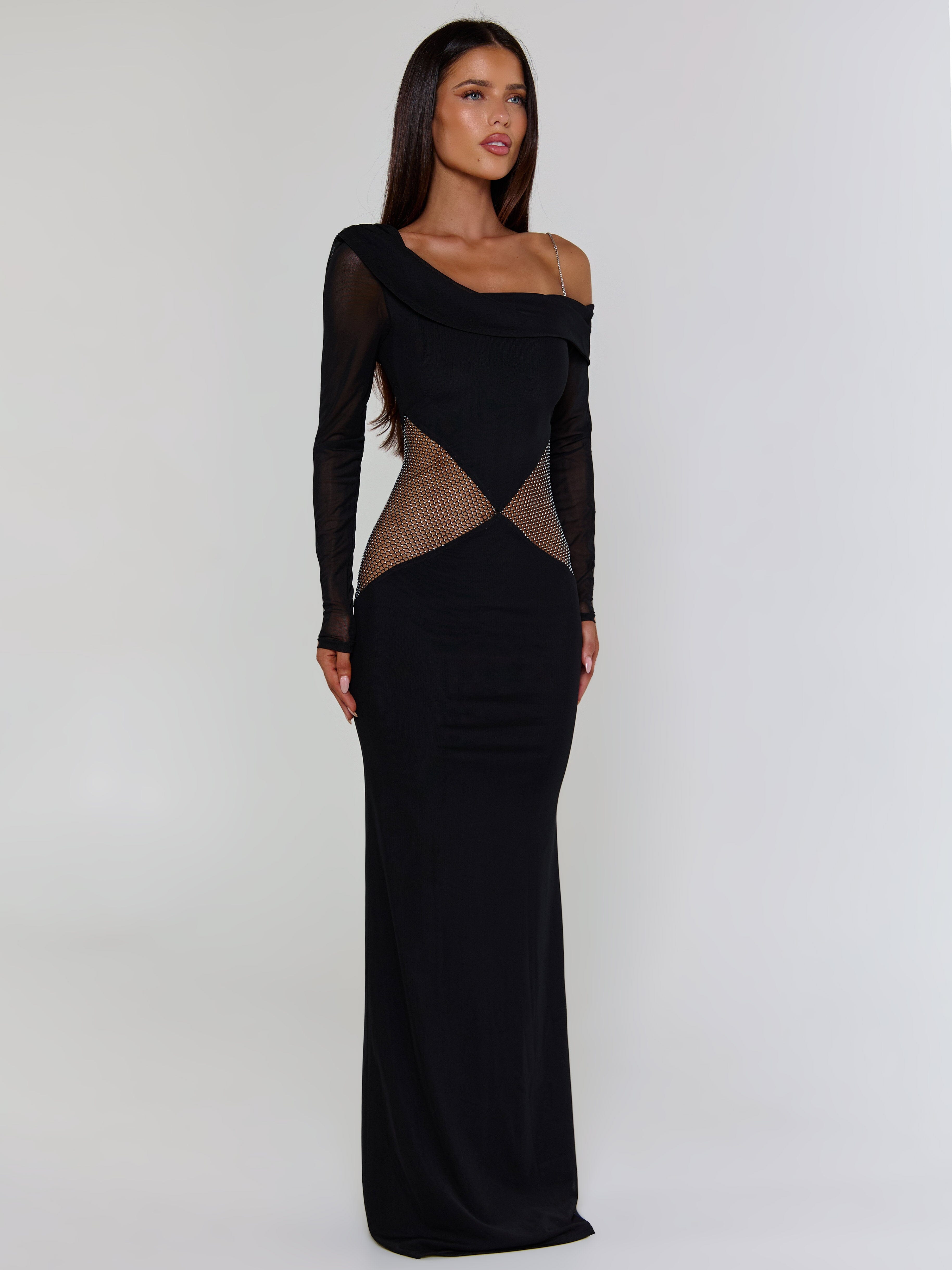 LUMINA MAXI DRESS BLACK