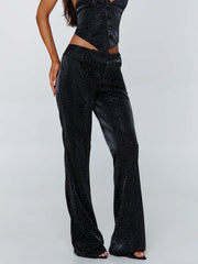 MARIAIS PANT BLACK SPARKLE