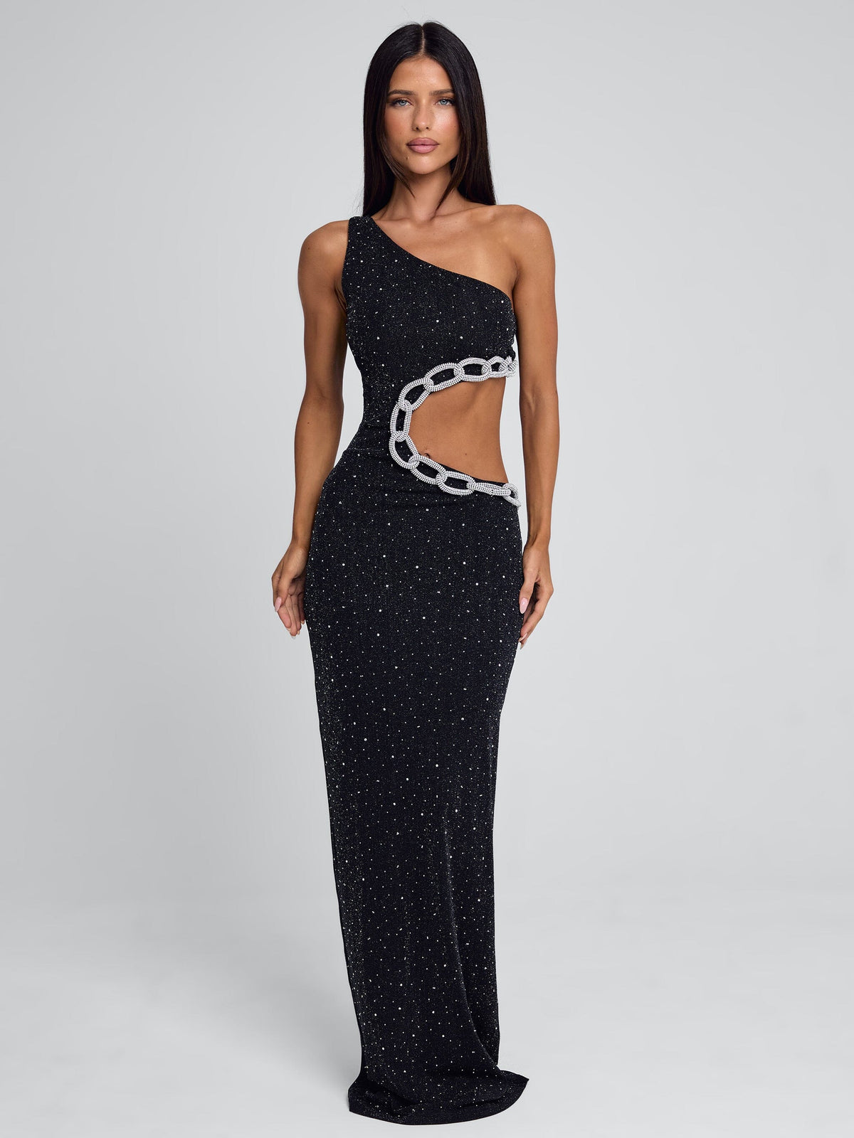 OMRAE MAXI DRESS BLACK