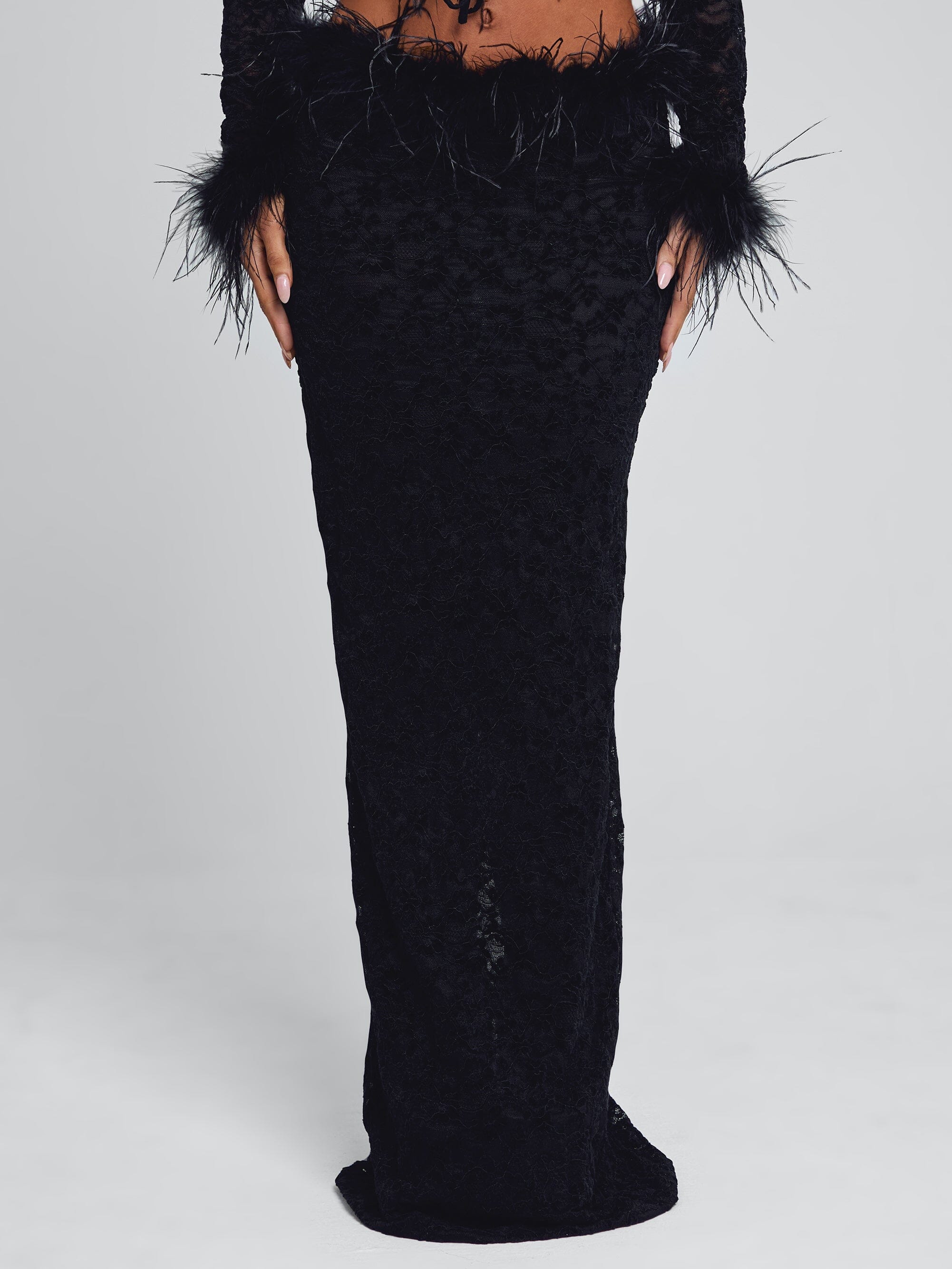 SANTORINI MAXI SKIRT BLACK