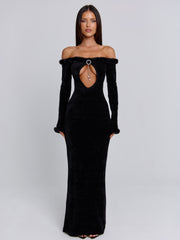 SENRAH MAXI DRESS BLACK