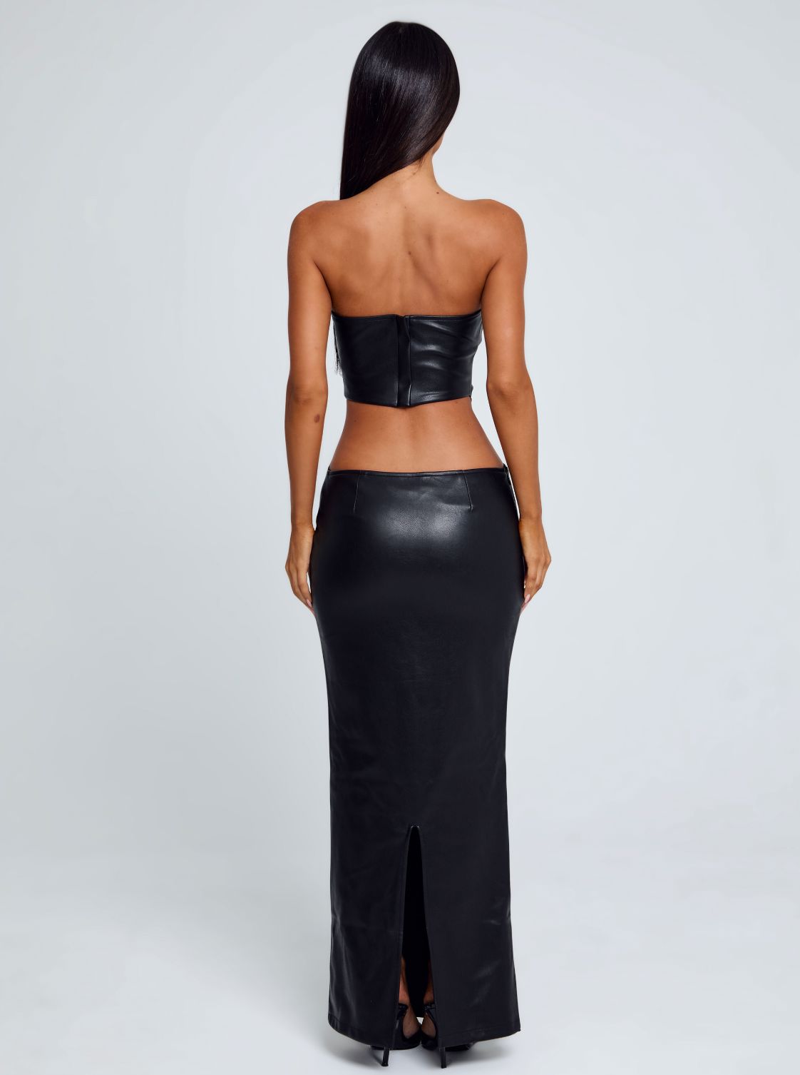 MILARAE MIDI DRESS BLACK