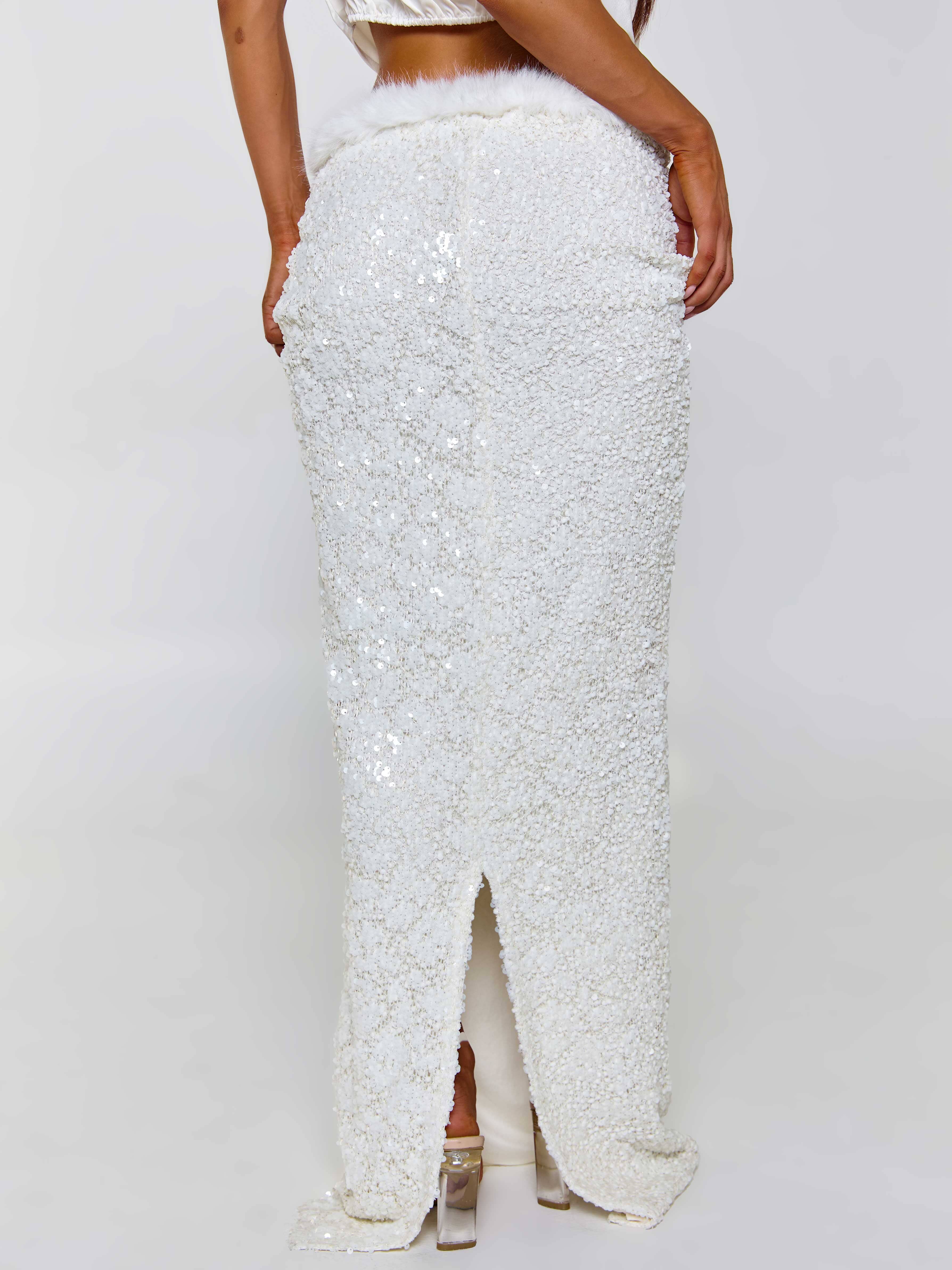 MILLIANA MAXI SKIRT WHITE