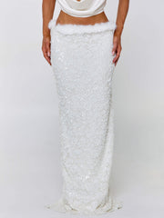 MILLIANA MAXI SKIRT WHITE