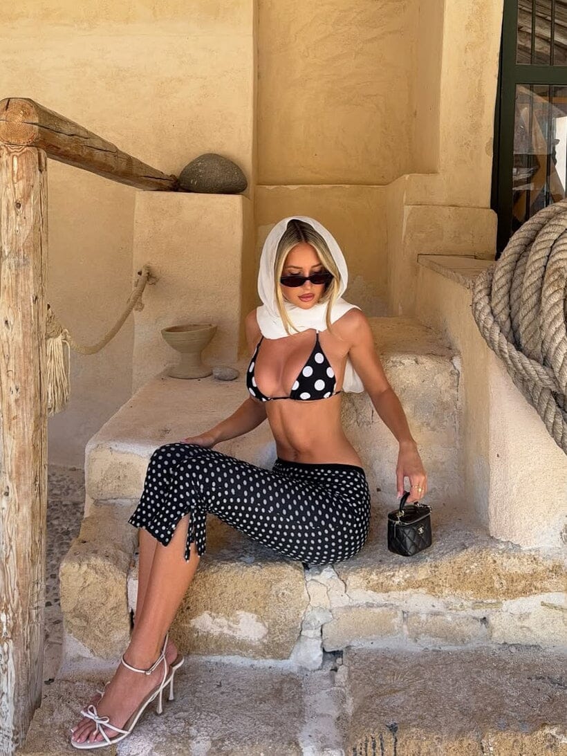 YULE CAPRI PANTS POLKA DOT